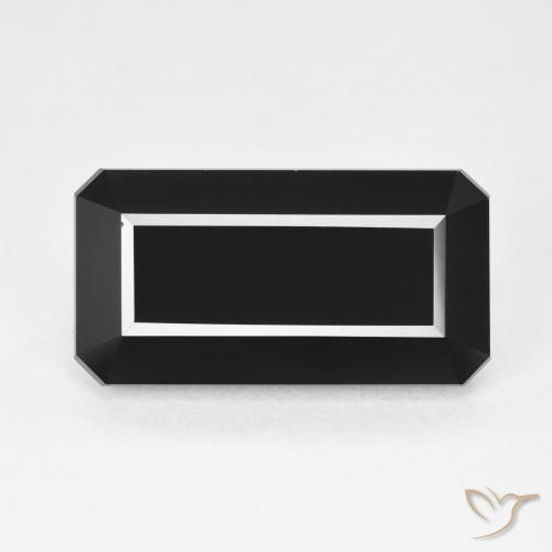 10.66ct Natural Schorl Tourmaline, Emerald Cut, Opaque