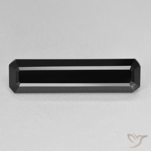 6.90ct Natural Schorl Tourmaline, Emerald Cut, Opaque