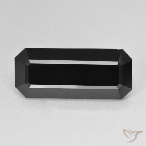 9.40ct Natural Schorl Tourmaline, Emerald Cut, Opaque