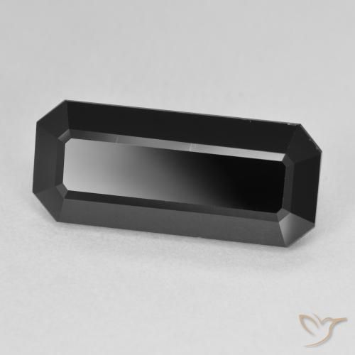 9.40 ct Black Tourmaline Stone, Natural Tourmaline in Octagon Step Cut Shape for Sale