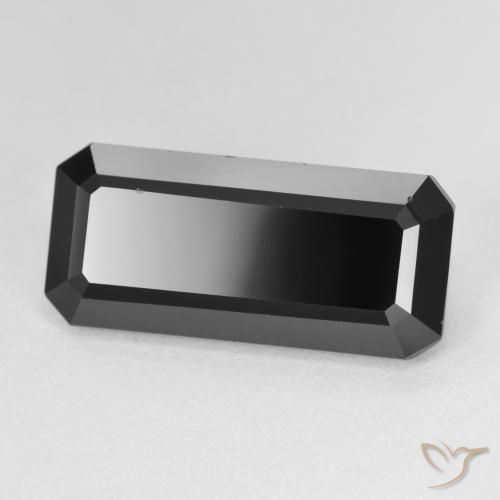 10.29 ct Black Tourmaline Stone, Natural Tourmaline in Octagon Step Cut Shape for Sale
