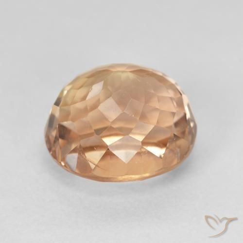 Tourmaline Gemstone in 11.4 x 10.3 mm Size for Sale, Tourmaline Stone in Cider Orange Color
