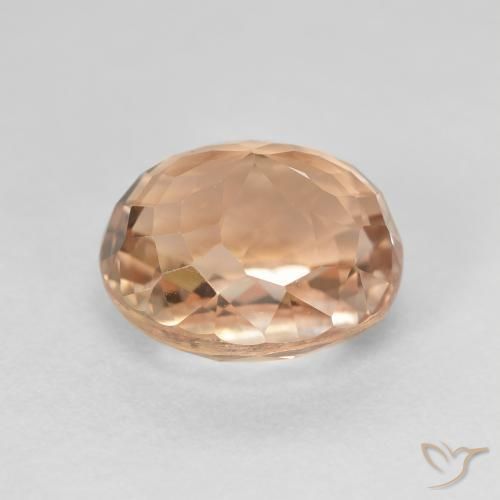 Tourmaline Gemstone in 11 x 9.7 mm Size for Sale, Tourmaline Stone in Cantaloupe Orange Color