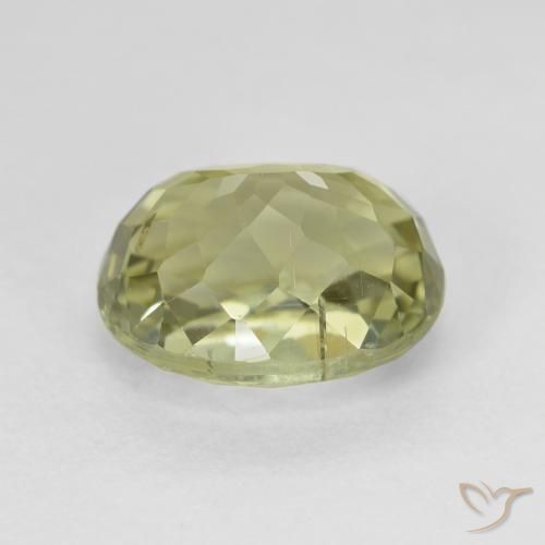 Tourmaline Gemstone in 12 x 10 mm (calibrated) Size for Sale, Tourmaline Stone in Greenish Yellow Color
