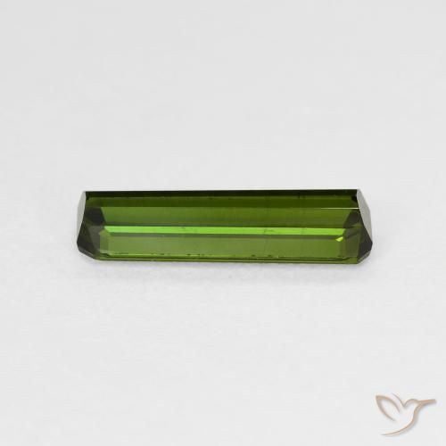 Tourmaline Gemstone in 12.3 x 3.8 mm Size for Sale, Tourmaline Stone in Medium Light Green Color