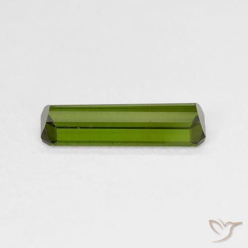 Tourmaline Gemstone in 12.4 x 3.8 mm Size for Sale, Tourmaline Stone in Deep Green Color