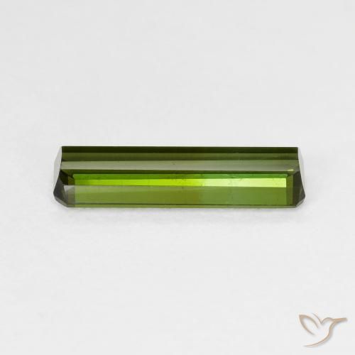 Tourmaline Gemstone in 13.5 x 3.9 mm Size for Sale, Tourmaline Stone in Earthy Green Color