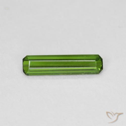 0.59ct Natural Seaweed Green Tourmaline, Emerald Cut, VS