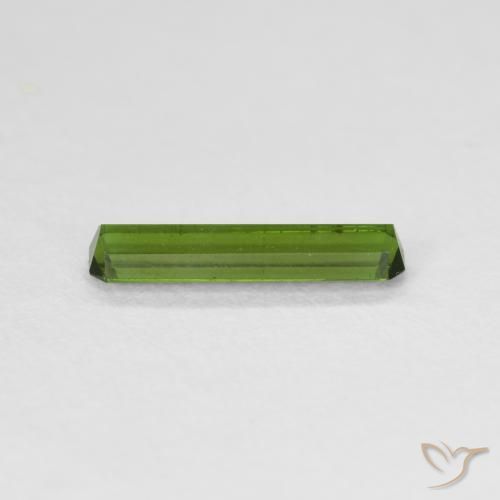 Tourmaline Gemstone in 11.3 x 2.8 mm Size for Sale, Tourmaline Stone in Seaweed Green Color
