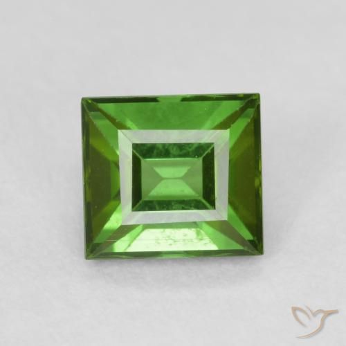 0.70ct Natural Deep Green Tourmaline, Baguette, VS