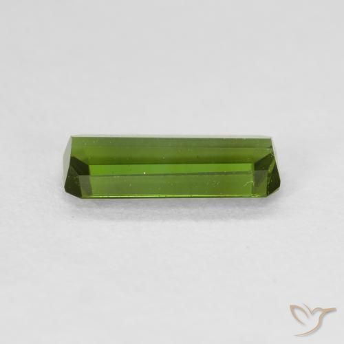 Tourmaline Gemstone in 9.1 x 4.1 mm Size for Sale, Tourmaline Stone in Earthy Green Color