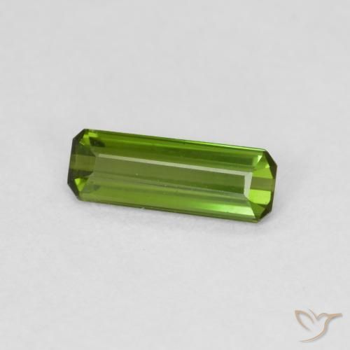 0.60 ct Green Tourmaline Stone, Natural Tourmaline in Octagon Step Cut Shape for Sale