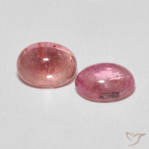 2.79 ctw Pink Tourmaline Stones, Natural Tourmaline in Oval Cabochon Shape for Sale