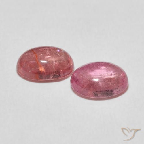 Tourmaline Gemstones in 8 x 6 mm (calibrated) Size for Sale, Tourmaline Stones in Orange Pink Color