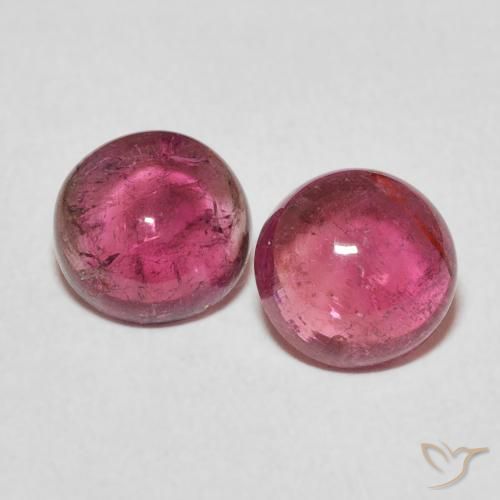 2.74ctw Natural Hot Pink Tourmaline, Round, Transparent