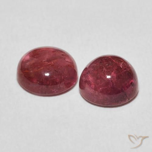 Tourmaline Gemstones in 7 mm (calibrated) Size for Sale, Tourmaline Stones in Medium Pink Color