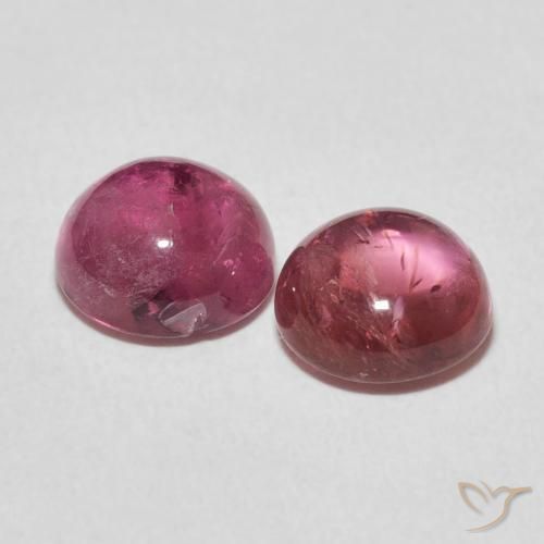 Tourmaline Gemstones in 7.5 mm (calibrated) Size for Sale, Tourmaline Stones in Deep Hot Pink Color