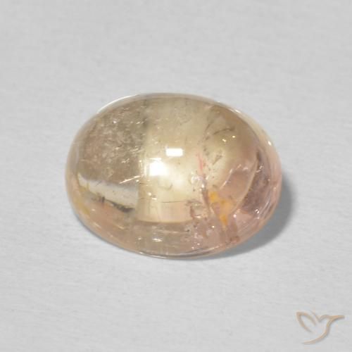 2.13 ct Pink Tourmaline Stone, Natural Tourmaline in Oval Cabochon Shape for Sale