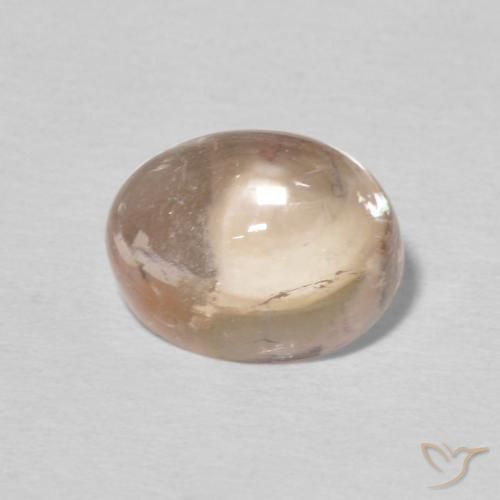 2.25 ct Pink Tourmaline Stone, Natural Tourmaline in Oval Cabochon Shape for Sale