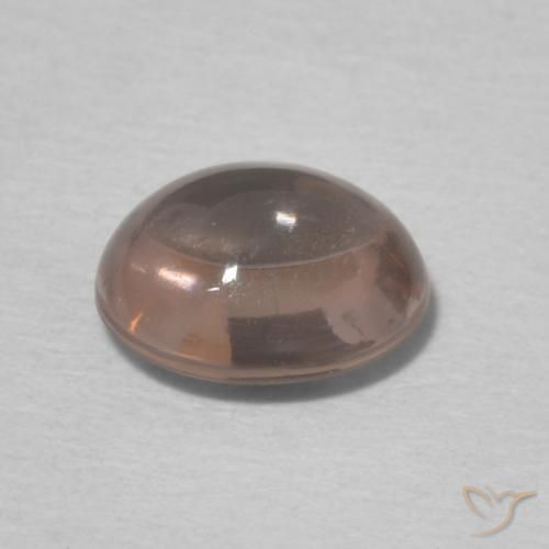 Tourmaline Gemstone in 6.5 x 5.8 mm Size for Sale, Tourmaline Stone in Orangish Pink Color