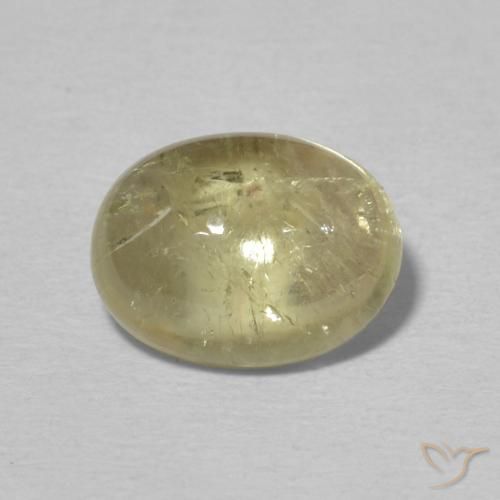 2.29ct Natural Light Yellow Tourmaline, Oval, Transparent