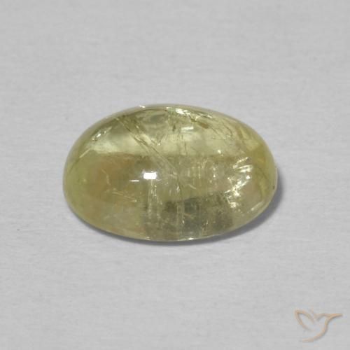 Tourmaline Gemstone in 9 x 7 mm (calibrated) Size for Sale, Tourmaline Stone in Light Yellow Color