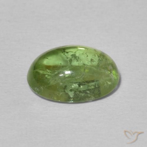 Tourmaline Gemstone in 9 x 7 mm (calibrated) Size for Sale, Tourmaline Stone in Earth Green Color