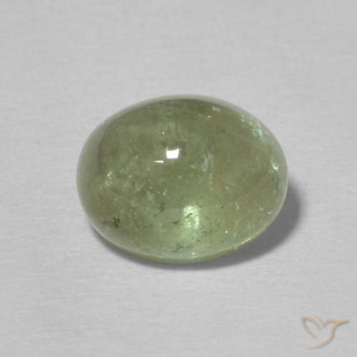 2.40ct Natural Pale Earth Green Tourmaline, Oval, Transparent