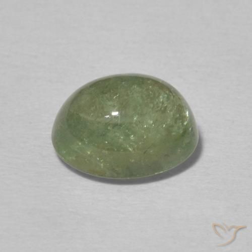 Tourmaline Gemstone in 8.6 x 6.9 mm Size for Sale, Tourmaline Stone in Pale Earth Green Color