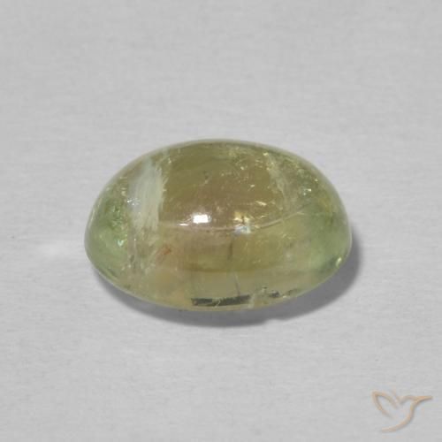 Tourmaline Gemstone in 9 x 7 mm (calibrated) Size for Sale, Tourmaline Stone in Yellowish Green Color