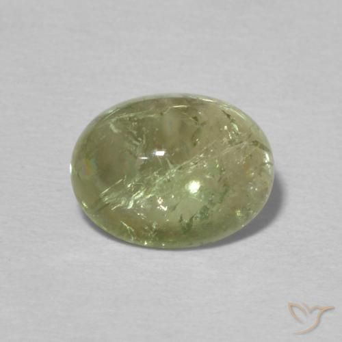 1.92ct Natural Warm Green Tourmaline, Oval, Transparent