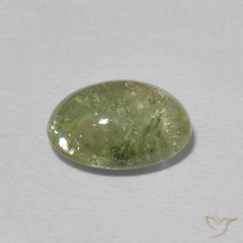 Tourmaline Gemstone in 9 x 7 mm (calibrated) Size for Sale, Tourmaline Stone in Warm Green Color
