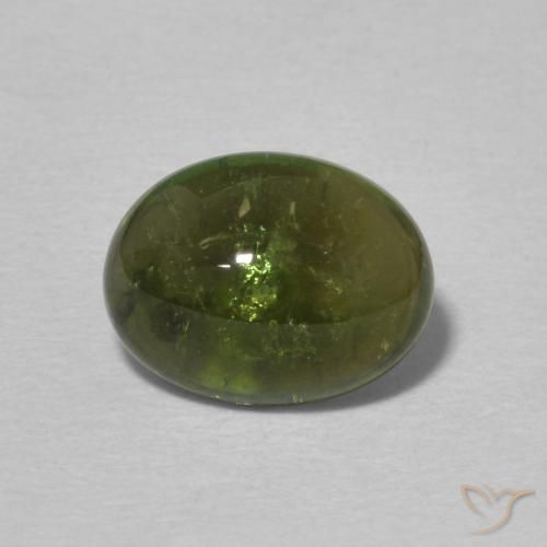 1.75ct Natural Medium Green Tourmaline, Oval, Transparent