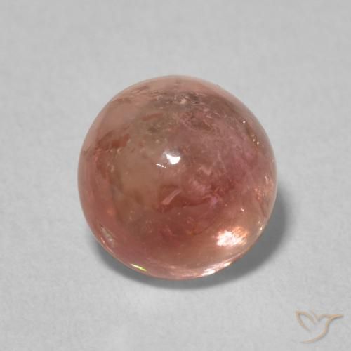 1.79ct Natural Orangish Pink Tourmaline, Round, Transparent