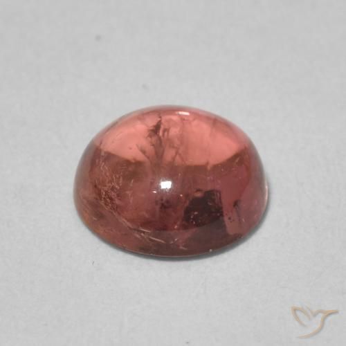 Tourmaline Gemstone in 7 mm (calibrated) Size for Sale, Tourmaline Stone in Orangish Pink Color
