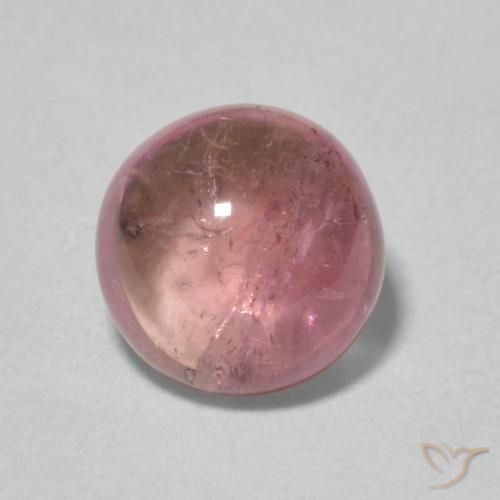 1.73ct Natural Light Hot Pink Tourmaline, Round, Transparent