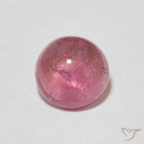 0.86ct Natural Bubblegum Pink Tourmaline, Round, Transparent