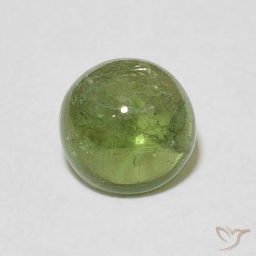 1.03ct Natural Earth Green Tourmaline, Round, Transparent