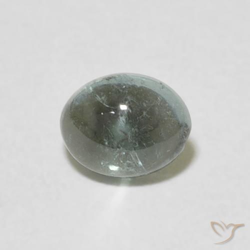 0.70ct Natural Grayish Green Tourmaline, Oval, Transparent
