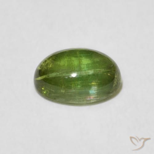 Tourmaline Gemstone in 6.6 x 5 mm Size for Sale, Tourmaline Stone in Medium Green Color