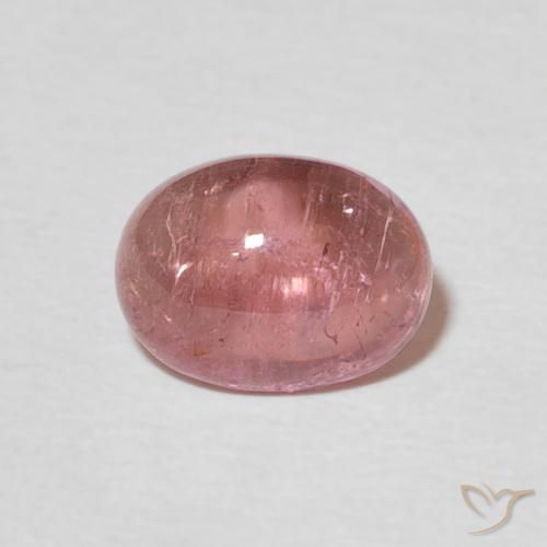 1.55ct Natural Medium Pink Tourmaline, Oval, Transparent