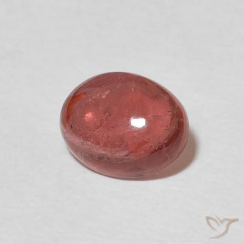 1.37 ct Pink Tourmaline Stone, Natural Tourmaline in Oval Cabochon Shape for Sale