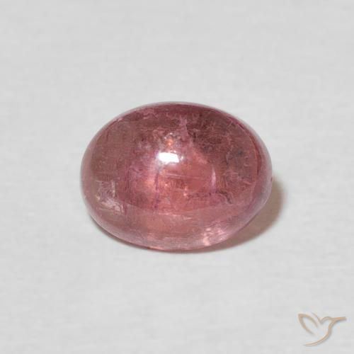 1.37ct Natural Medium Dark-Pink Tourmaline, Oval, Transparent