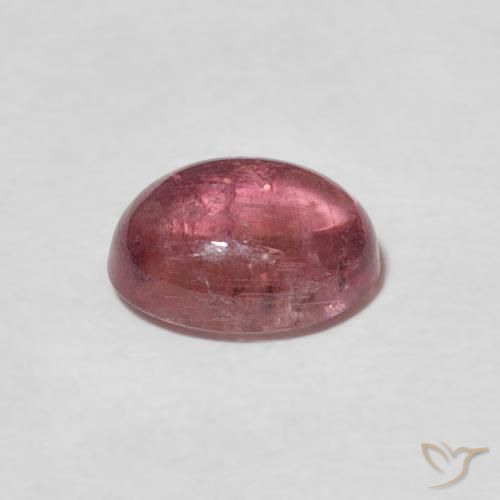 Tourmaline Gemstone in 8 x 6 mm (calibrated) Size for Sale, Tourmaline Stone in Medium Dark-Pink Color