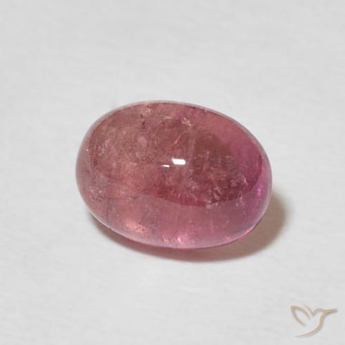 1.69 ct Pink Tourmaline Stone, Natural Tourmaline in Oval Cabochon Shape for Sale