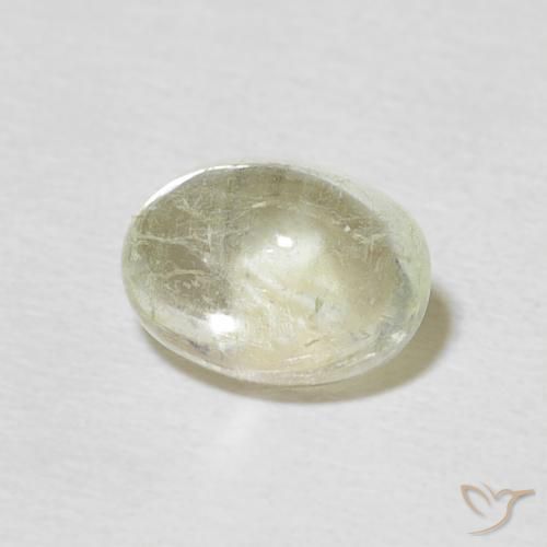 1.59 ct Yellow Tourmaline Stone, Natural Tourmaline in Oval Cabochon Shape for Sale