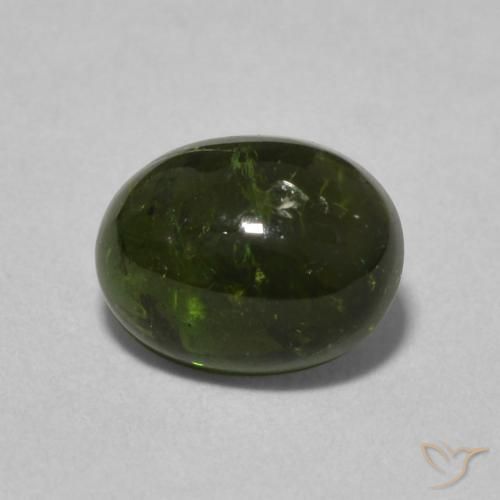 1.51ct Natural Forest Green Tourmaline, Oval, Transparent