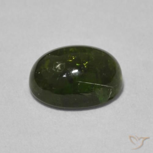 Tourmaline Gemstone in 8 x 6 mm (calibrated) Size for Sale, Tourmaline Stone in Forest Green Color