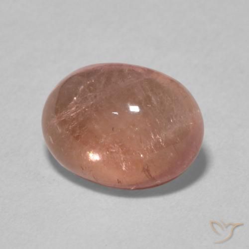 1.43 ct Pink Tourmaline Stone, Natural Tourmaline in Oval Cabochon Shape for Sale