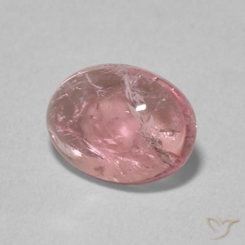 1.12 ct Pink Tourmaline Stone, Natural Tourmaline in Oval Cabochon Shape for Sale